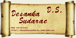 Desanka Sudarac vizit kartica